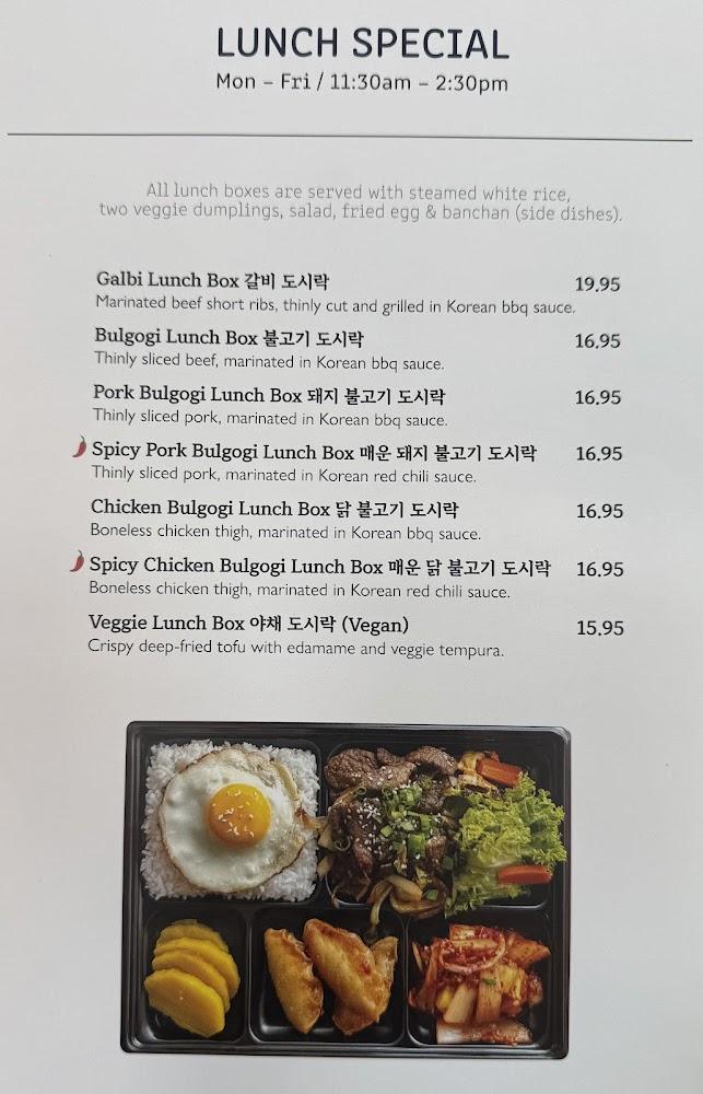 Gogien K BBQ Galbi Lunch Box
